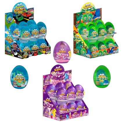 Imagem de Ovos Toy Fampar Dinossauro, M Poney, Carrinho Cx 12 unidades