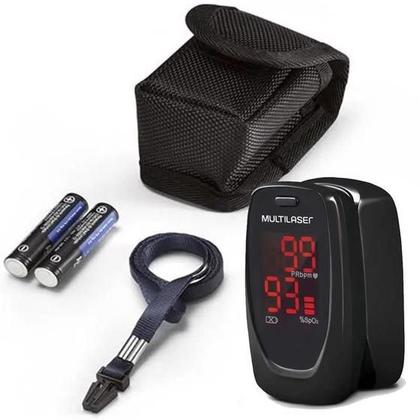 Imagem de Oxímetro Digital De Dedo Com Registro Na Anvisa E Inmetro Com Estojo E Pilhas