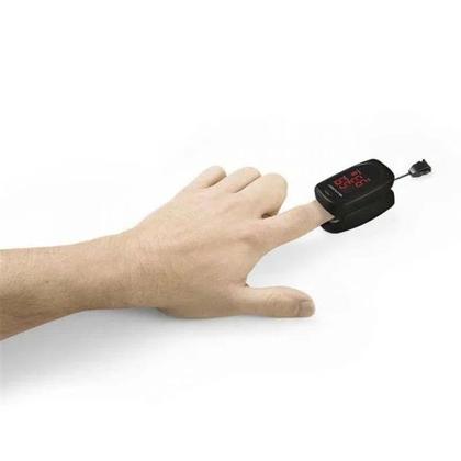 Imagem de Oxímetro Digital De Dedo Com Registro Na Anvisa E Inmetro Com Estojo E Pilhas