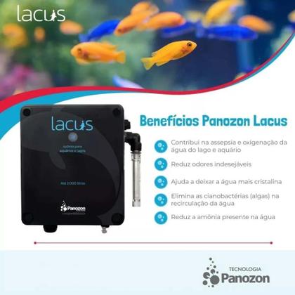 Imagem de Ozônio Lacus Mini para Aquários 2000L Ocean Tech Lago Peixe