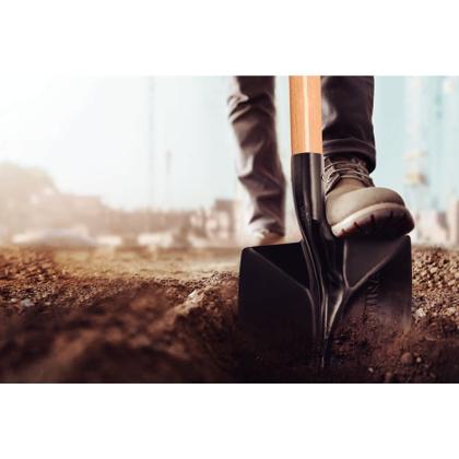 Imagem de Pá de Bico Tramontina 459/40 em Aço com Cabo de Madeira 120 cm