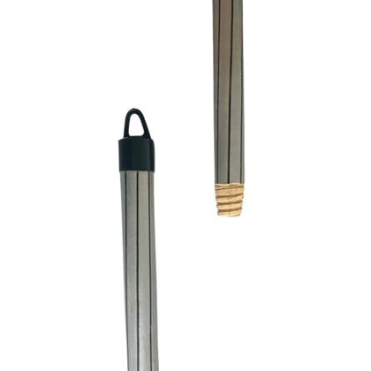Imagem de Pá de Lixo Pazinha Coletora Plástica COM CABO Longo 60cm Limpeza Multiuso Casa Quintal Escritório Cozinha Banheiro