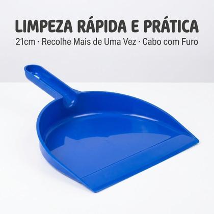 Imagem de Pá Plástica Nacional Para Limpeza Diária De Casa Escritório