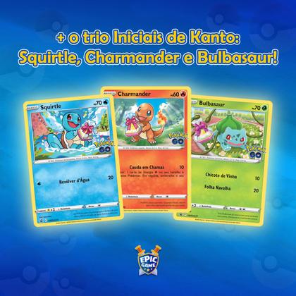 Pack 100 Cartas Pokemon Com Pikachu Charmander Squirtle e