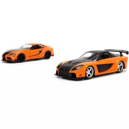 Pack 2 Velozes e Furiosos - Han's Mazda RX-7 e Toyota GR Supra - 1
