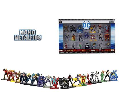 Pack 20 Personagens DC Comics Nano Metal Figs Jada 30120 DTC 4286