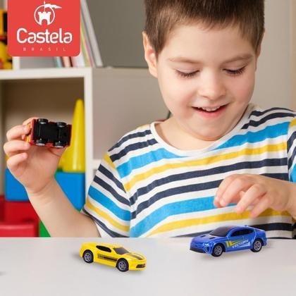 Imagem de Pack 5 Mini Carrinhos Esportivos Die-Cast Metal 1:64 Castela