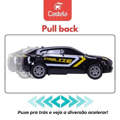 Imagem de Pack 5 Mini Carrinhos Esportivos Die-Cast Metal 1:64 Castela