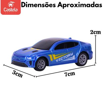 Imagem de Pack 5 Mini Carrinhos Esportivos Die-Cast Metal 1:64 Castela