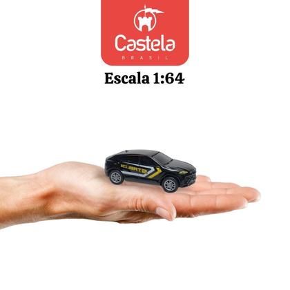 Imagem de Pack 5 Mini Carrinhos Esportivos Die-Cast Metal 1:64 Castela