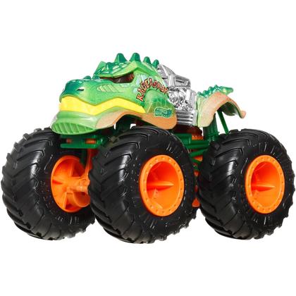 Imagem de Pack 6 Hot Wheels - 1:64 - Tubarões vs Dinossauros - Monster Trucks Power Smashers - JGD68