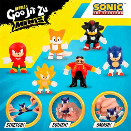 Imagem de Pack 6 Mini Bonecos Elásticos Sonic Goo Jit Zu  3656 - Sunny