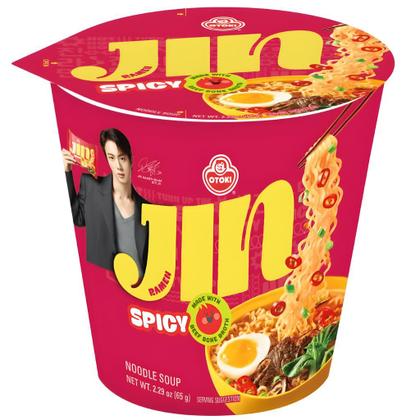Pack 6x Lamen Coreano Jin Ramen Spicy 65g Cup Bts Jin - OTOKI