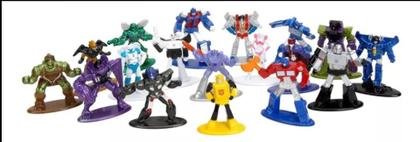 Imagem de Pack c/ 18 Figuras - Transformers - Nano Metalfigs - 100% Die Cast Metal - Série 3 - 1.65 IN - Jada Toys