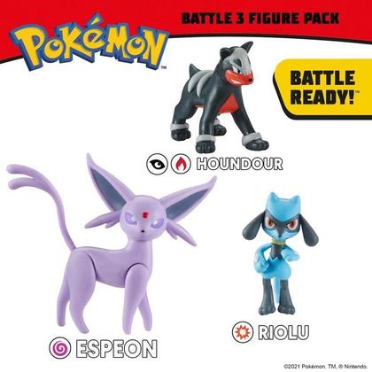 Imagem de Pack c/ 3 Bonecos Pokémon Battle Figure Set - Jazwares