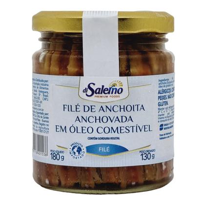 Imagem de  Pack c/ 6 Files de Anchova  Argentino Di Salerno vidro 180g