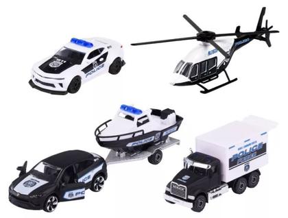 Imagem de Pack Com 5 Miniaturas Majorette Police Force 4 1:60 1:64