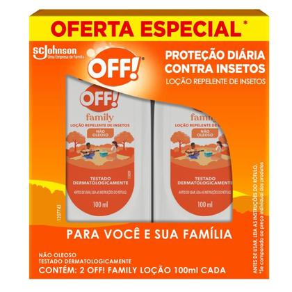 Imagem de Pack Repelente Loção Off! Family Squeeze 2 Unidades 100ml Cada