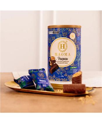Imagem de Paçoca Chocolate 56% Haoma Linha Stevia 225g