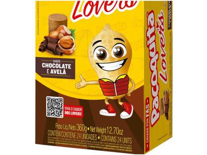 Imagem de Paçoca Rolha Chocolate e Avelã Paçoquita Lovers - 360g