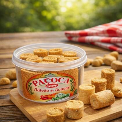 Imagem de Paçoca Tradicional Zero Açúcar FIBRASMIL 160g