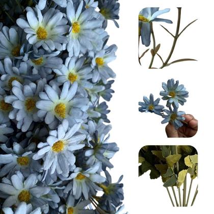 Imagem de Pacote 20 Buquês Flor do Campo Flores Artificiais Baratas Atacado Duráveis e com Aparência Real - DE4423