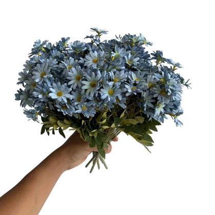 Imagem de Pacote 20 Buquês Flor do Campo Flores Artificiais Baratas Atacado Duráveis e com Aparência Real - DE4423