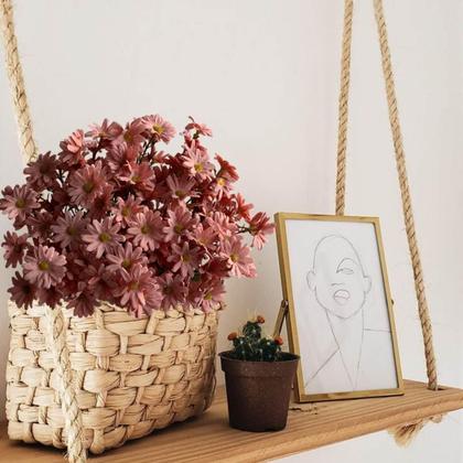 Imagem de Pacote 20 Buquês Flor do Campo Flores Artificiais Baratas Atacado Duráveis e com Aparência Real - DE4423