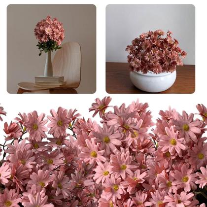 Imagem de Pacote 20 Buquês Flor do Campo Flores Artificiais Baratas Atacado Duráveis e com Aparência Real - DE4423