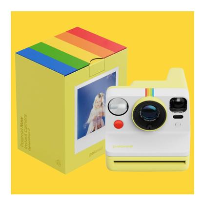Imagem de Pacote amarelo de câmera instantânea analógica Polaroid Now Gen 3