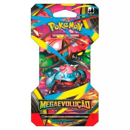 Imagem de Pacote Booster Unitário Pokémon Mega Evolução com 6 Cartas Modelo Sortido 10055 35655 - Copag