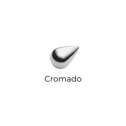 Imagem de Pacote c 3 Puxadores Alça Reta Cromado  128mm