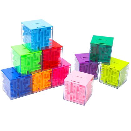 Imagem de Pacote com 10 Caixa de quebra-cabeça Money Maze LIZHOUMIL com 10 cores