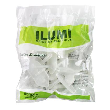 Imagem de Pacote Com 10 Protetores de Segurança Anti-Choque Para Tomadas Ilumi (Ref.:13442)