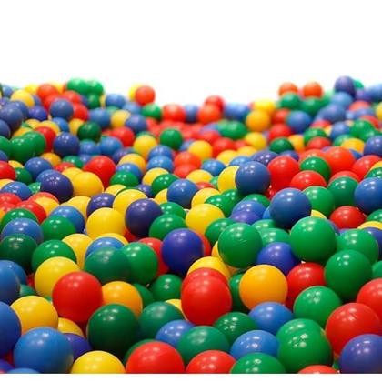 Imagem de Pacote com 100 Bolinhas Plasticas Sortidas Mariplast