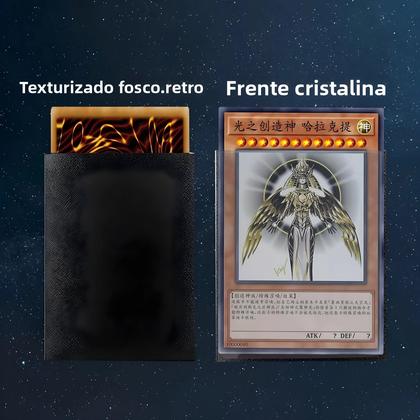Imagem de Pacote Com 100 Protetores De Cartas YGO 62x89mm, Protetores De Photocard Japoneses Com Textura