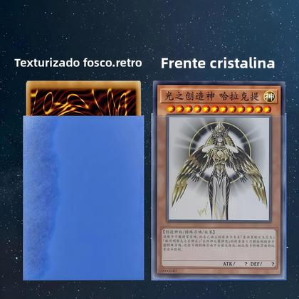 Imagem de Pacote Com 100 Protetores De Cartas YGO 62x89mm, Protetores De Photocard Japoneses Com Textura