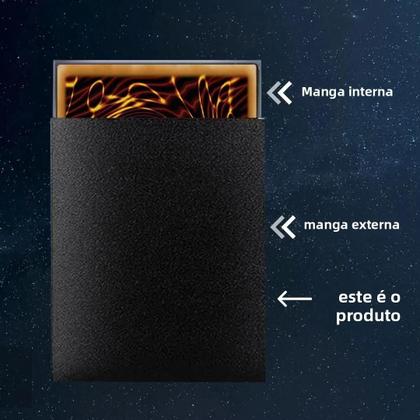 Imagem de Pacote Com 100 Protetores De Cartas YGO 62x89mm, Protetores De Photocard Japoneses Com Textura