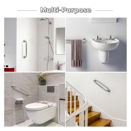 Imagem de Pacote com 2 barras de apoio Ravinte Hardware, 45 cm, aço inoxidável antiderrapante