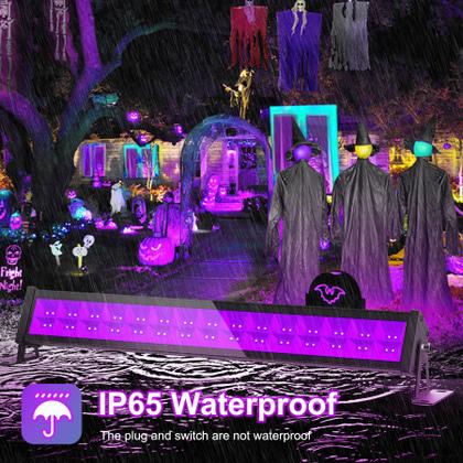 Imagem de Pacote com 2 barras de luz preta LED T-SUN 40W, plugue e interruptor