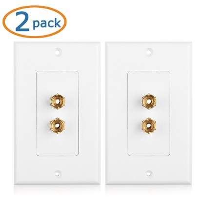 Imagem de Pacote com 2 fios de alto-falante Wall Plate Cable Matters para 1 alto-falante