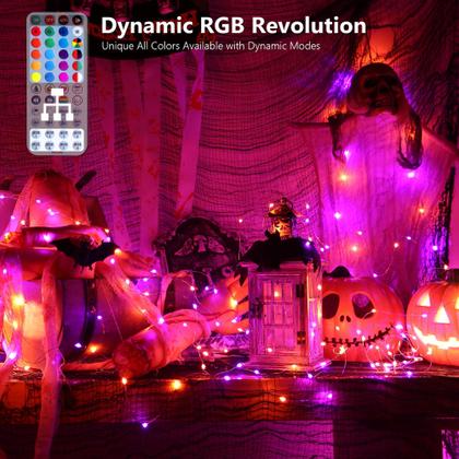 Imagem de Pacote com 2 luzes Fairy String Lights BrizLabs de 20 m 200 LED que mudam de cor