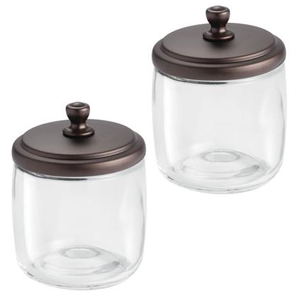 Imagem de Pacote com 2 potes organizadores de boticários MDesign Hamill