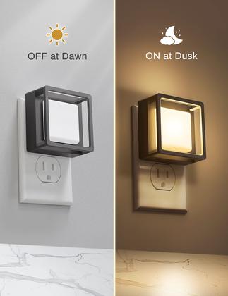 Imagem de Pacote com 2 sensores LED de luz noturna DoresShop Dusk-to-Dawn