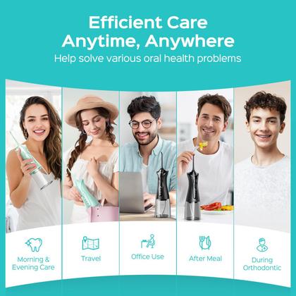 Imagem de Pacote com 2 unidades Water Flosser COSLUS para dentes com 3 modos e 8 níveis