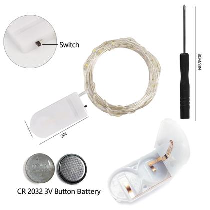 Imagem de Pacote com 24 baterias Fairy String Lights WATERGLIDE, 2,12 m, multicolorida