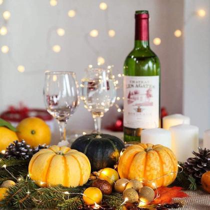 Imagem de Pacote com 24 Fairy String Lights Rivokeer, 7 pés e 20 LED, impermeável