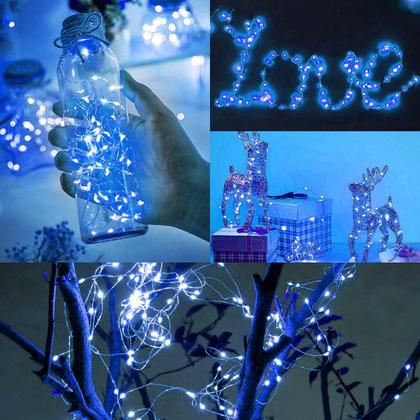 Imagem de Pacote com 24 Fairy String Lights Rivokeer, 7 pés e 20 LED, operado por bateria