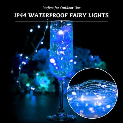 Imagem de Pacote com 24 Fairy String Lights Rivokeer, 7 pés e 20 LED, operado por bateria