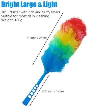 Imagem de Pacote com 3 peças Rainbow Static Feather Duster Tockrop de 19 polegadas
